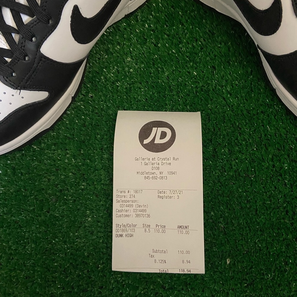 Nike Dunk High "Panda" Size 8.5W/7M - Picture 3 of 4